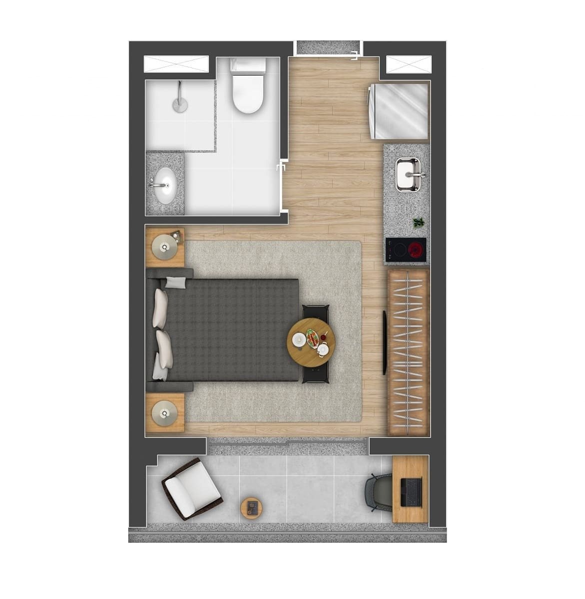Planta 1 de Zip Brooklin
